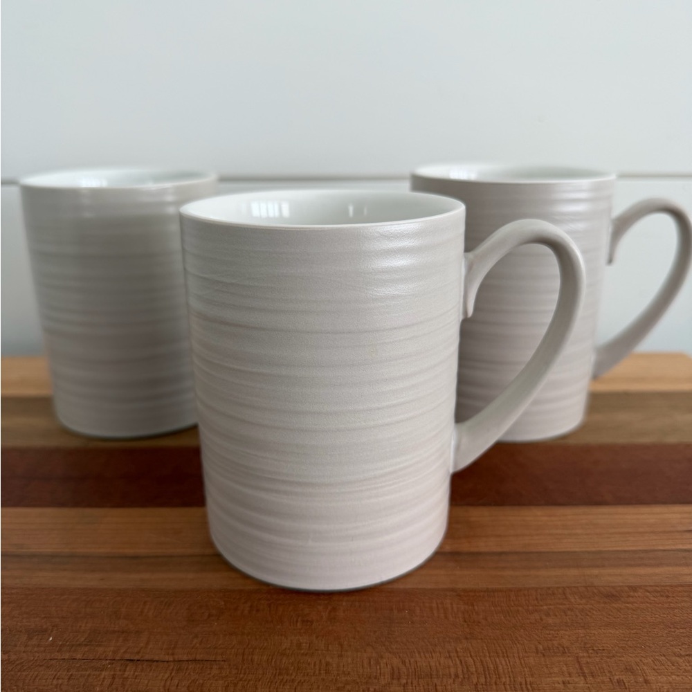 Martha Stewart Coffee Mug set of 3 Beige